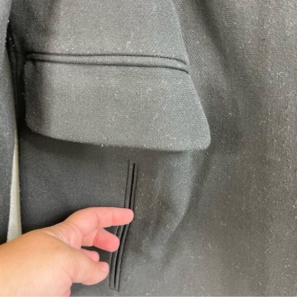 Zara Coat with Box Puff Sleeve Midi Jacket - Picture 8 of 12